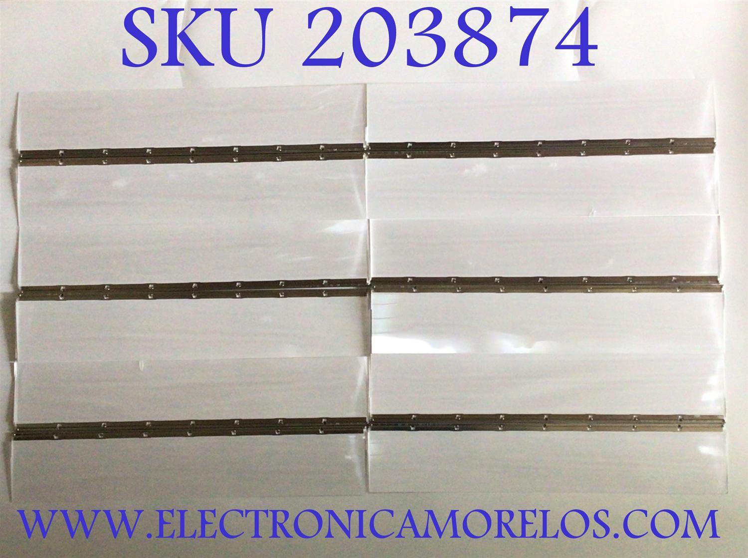 KIT DE LEDS PARA TV LG ( 30 PZ ) / NUMERO DE PARTE MGJ620819 01 / MGJ62081901 / MGJ620820 01 / LSEG72 / HHSF1N / PANEL LE85M55T240V5 / MODELO 55LE8500-UA.AUSWLJR / 55LE8500-UA 